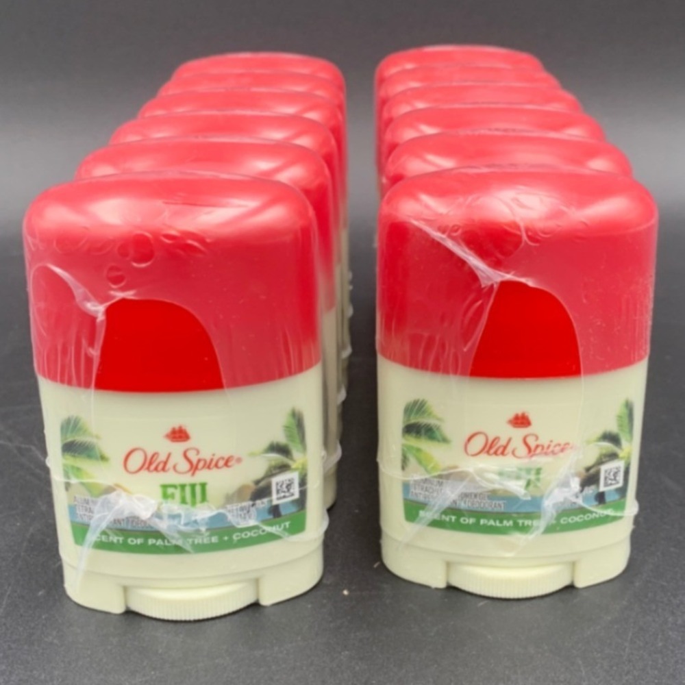 Old Spice Fiji Antiperspirant Deodorant 0.5oz Travel Size Bulk Lot 12 Exp 3/27